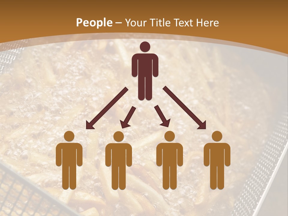 A Frying Pan Filled With Food On Top Of A Stove PowerPoint Template