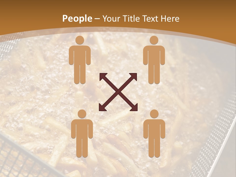 A Frying Pan Filled With Food On Top Of A Stove PowerPoint Template