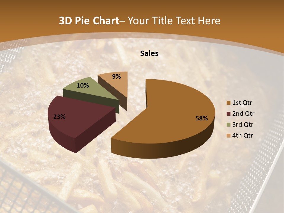 A Frying Pan Filled With Food On Top Of A Stove PowerPoint Template