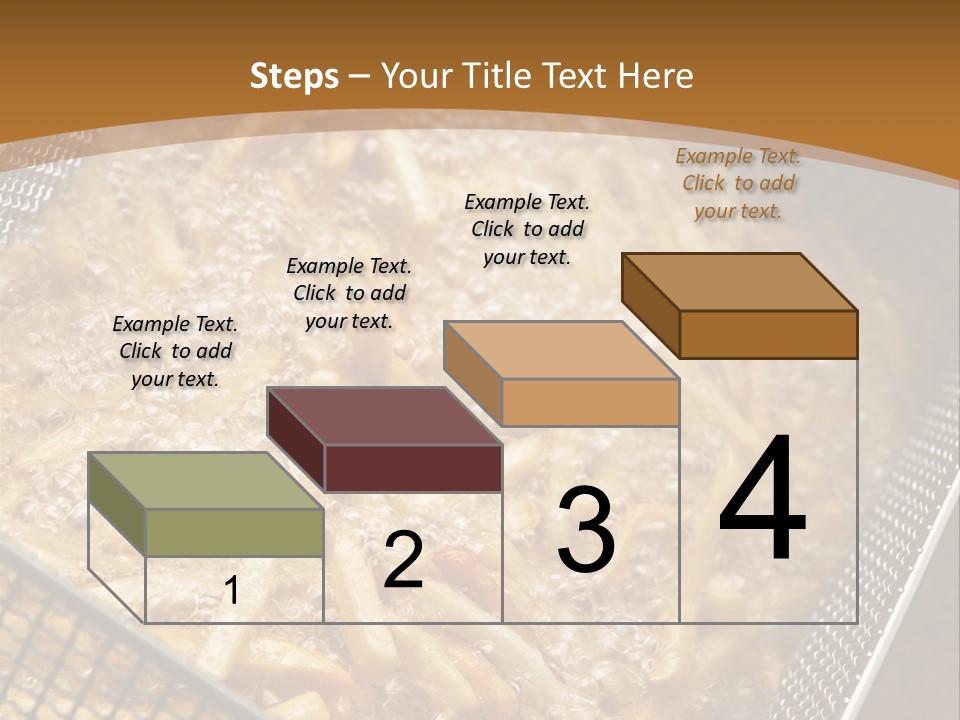 A Frying Pan Filled With Food On Top Of A Stove PowerPoint Template