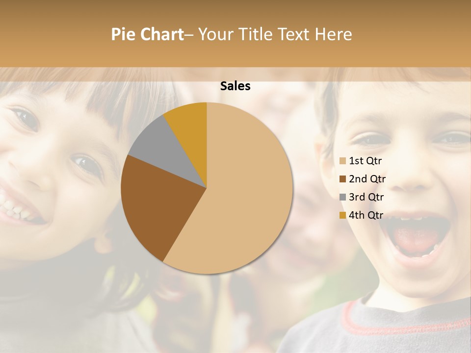 A Group Of Children Are Smiling For The Camera PowerPoint Template