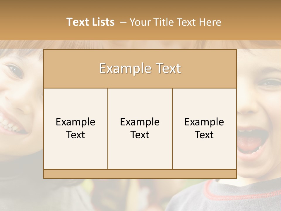 A Group Of Children Are Smiling For The Camera PowerPoint Template