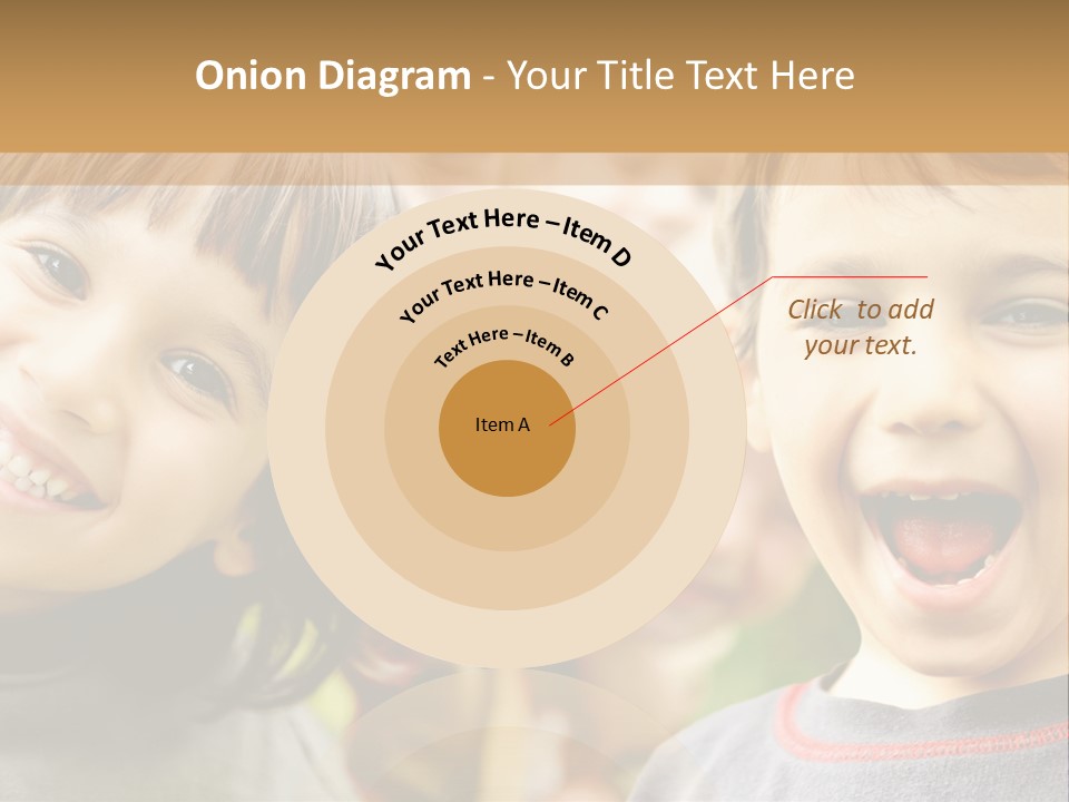 A Group Of Children Are Smiling For The Camera PowerPoint Template