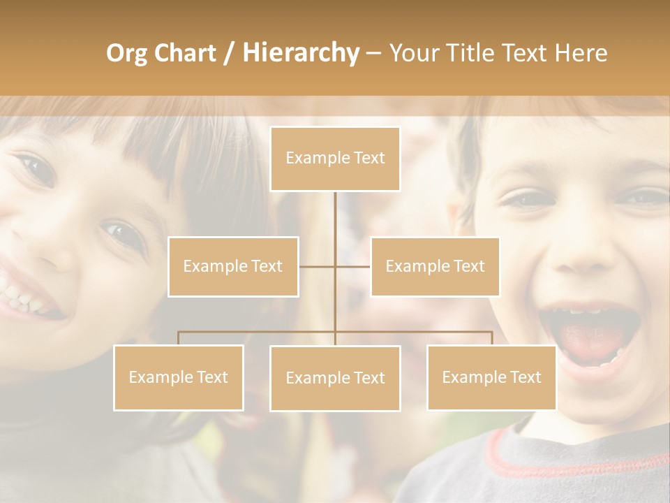 A Group Of Children Are Smiling For The Camera PowerPoint Template