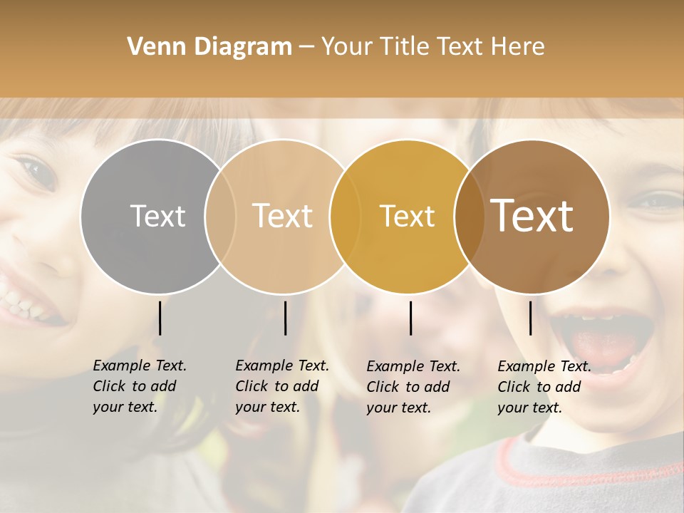A Group Of Children Are Smiling For The Camera PowerPoint Template