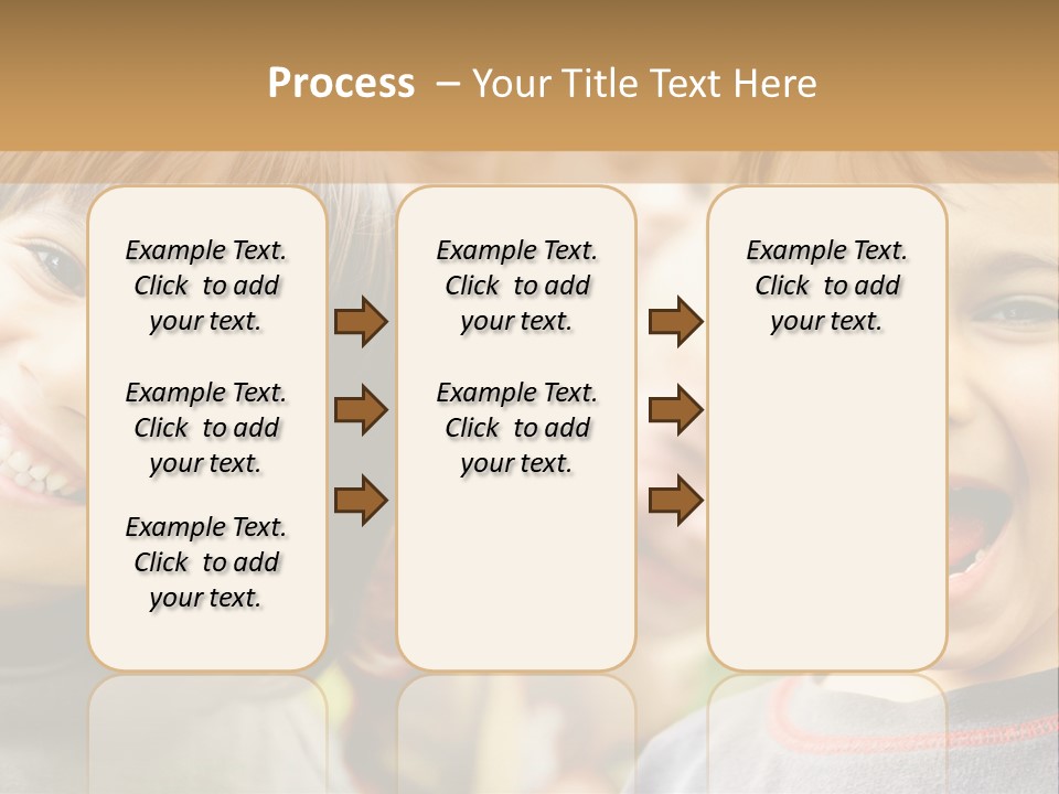 A Group Of Children Are Smiling For The Camera PowerPoint Template