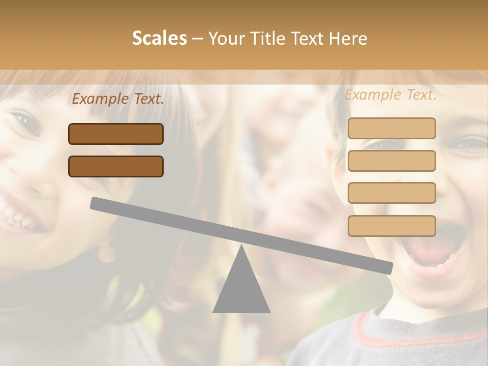 A Group Of Children Are Smiling For The Camera PowerPoint Template