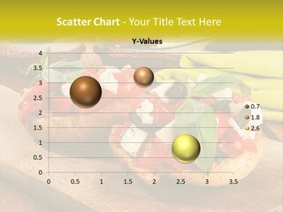 A Wooden Cutting Board Topped With Different Types Of Food PowerPoint Template