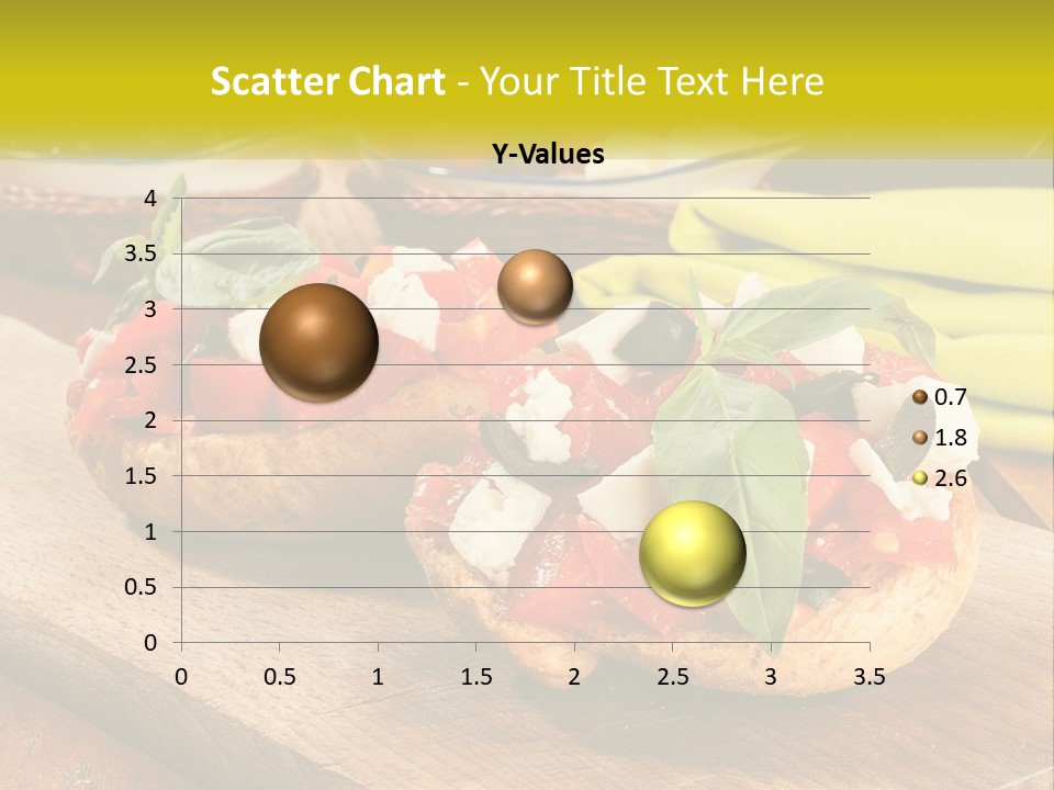 A Wooden Cutting Board Topped With Different Types Of Food PowerPoint Template
