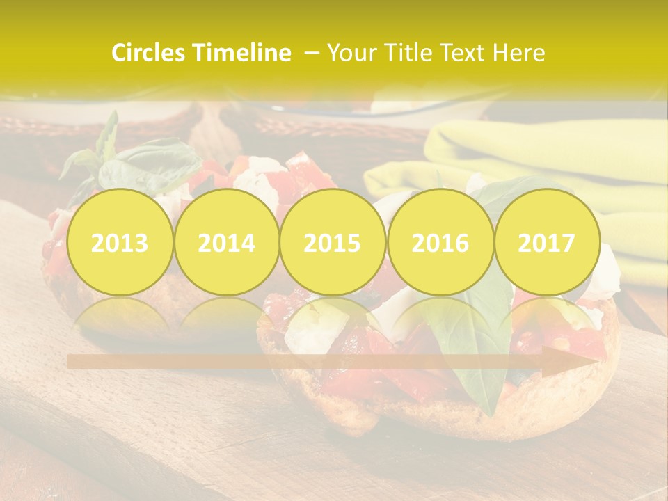 A Wooden Cutting Board Topped With Different Types Of Food PowerPoint Template