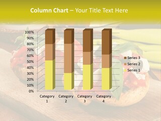 A Wooden Cutting Board Topped With Different Types Of Food PowerPoint Template