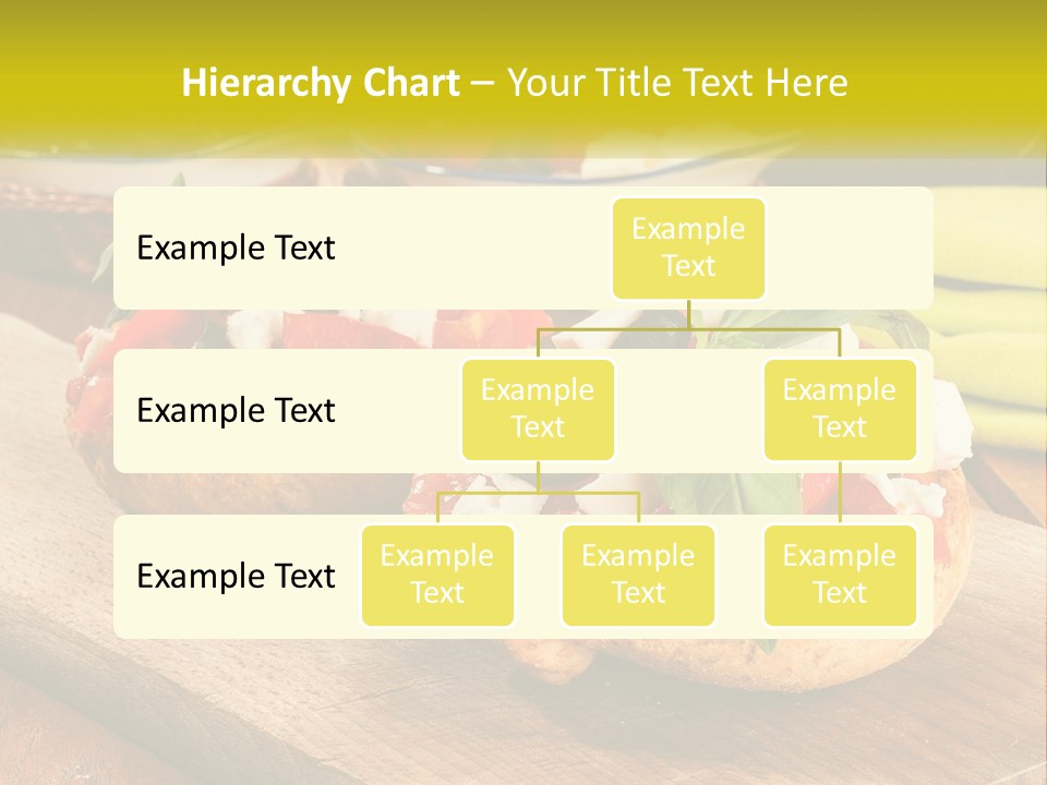 A Wooden Cutting Board Topped With Different Types Of Food PowerPoint Template