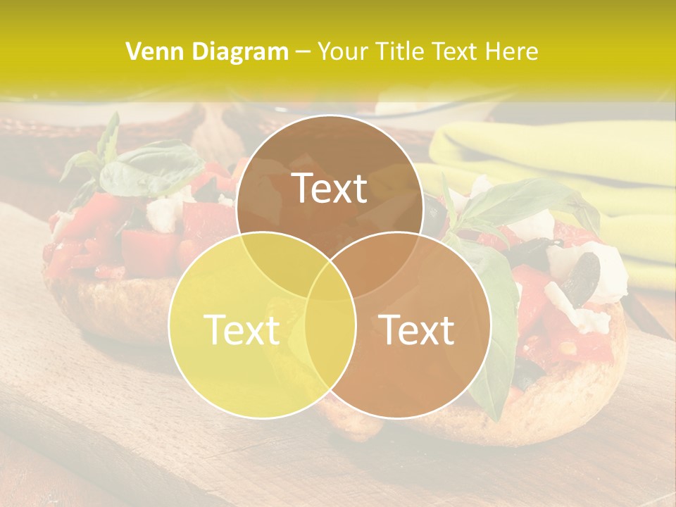 A Wooden Cutting Board Topped With Different Types Of Food PowerPoint Template