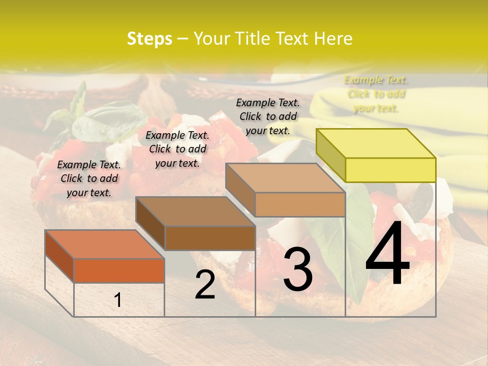 A Wooden Cutting Board Topped With Different Types Of Food PowerPoint Template