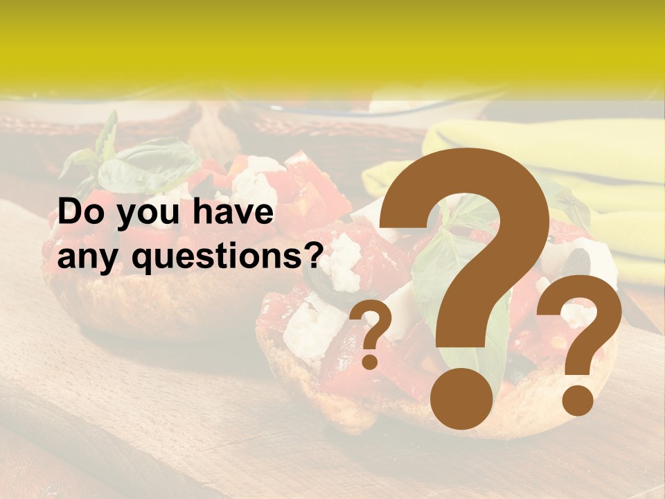 A Wooden Cutting Board Topped With Different Types Of Food PowerPoint Template