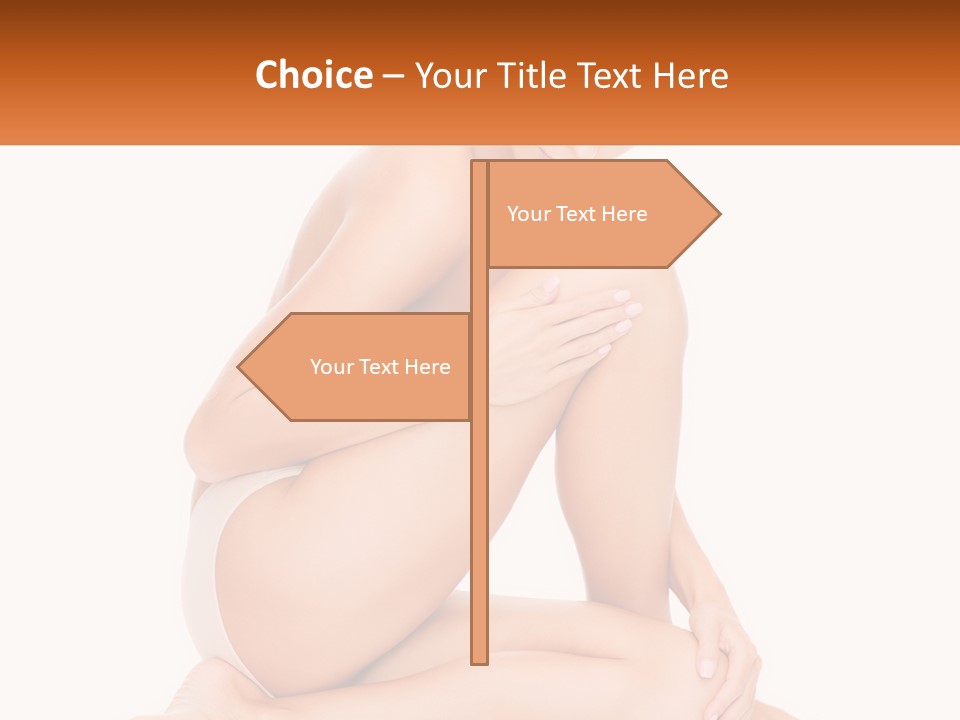 A Woman Sitting On The Ground With Her Legs Crossed PowerPoint Template