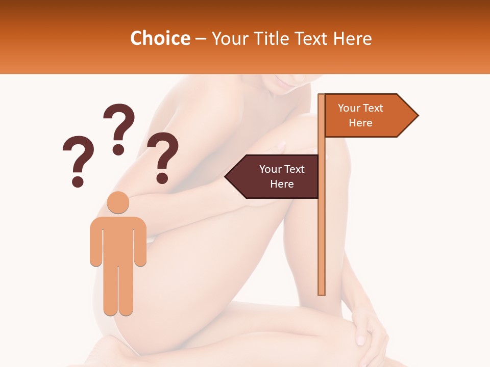 A Woman Sitting On The Ground With Her Legs Crossed PowerPoint Template