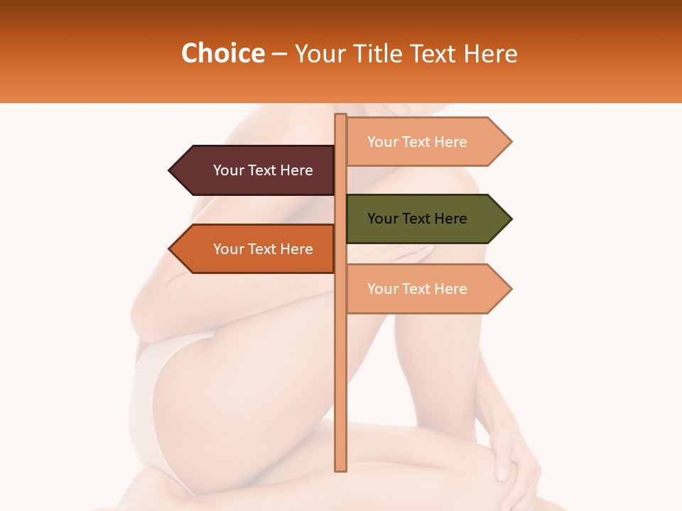 A Woman Sitting On The Ground With Her Legs Crossed PowerPoint Template