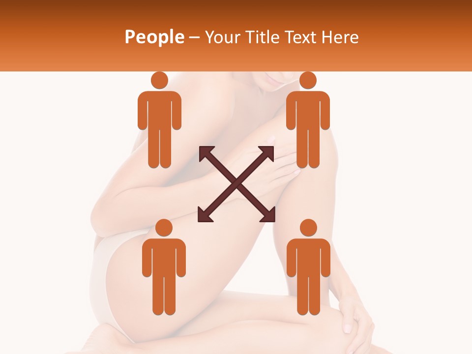 A Woman Sitting On The Ground With Her Legs Crossed PowerPoint Template