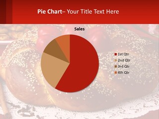 A Plate Of Bread With Tomatoes On Top Of It PowerPoint Template