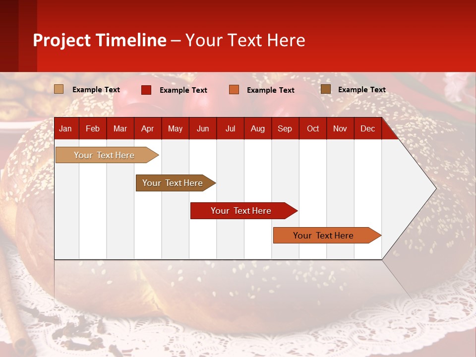 A Plate Of Bread With Tomatoes On Top Of It PowerPoint Template