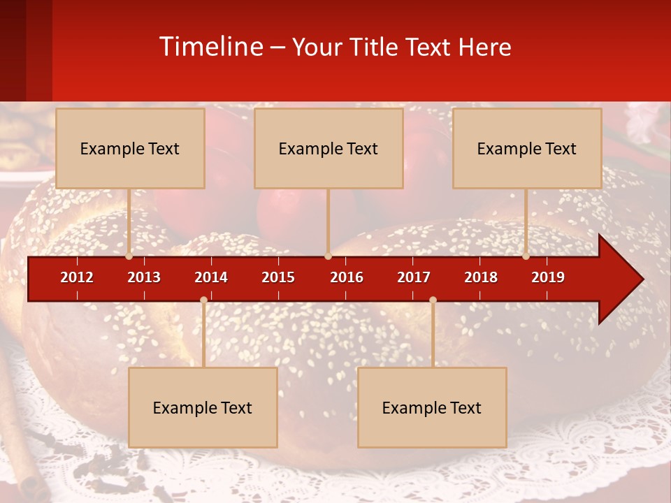 A Plate Of Bread With Tomatoes On Top Of It PowerPoint Template