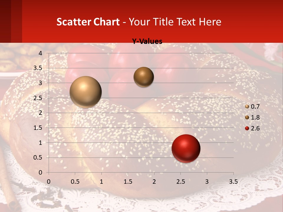 A Plate Of Bread With Tomatoes On Top Of It PowerPoint Template
