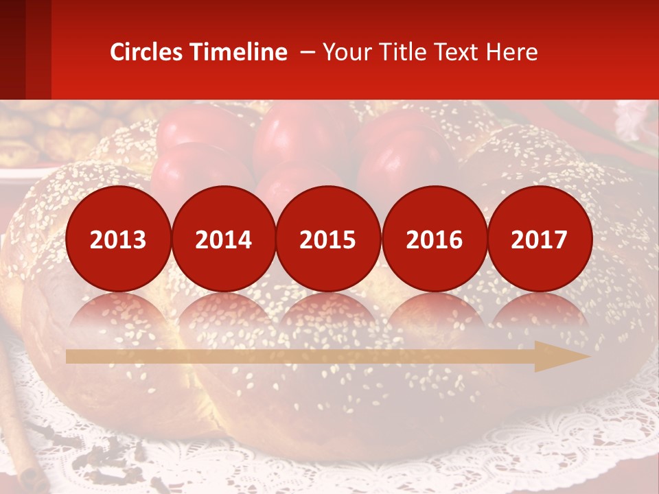 A Plate Of Bread With Tomatoes On Top Of It PowerPoint Template