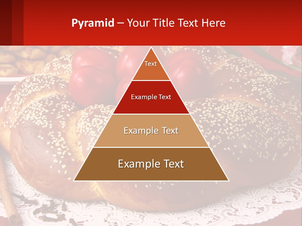 A Plate Of Bread With Tomatoes On Top Of It PowerPoint Template