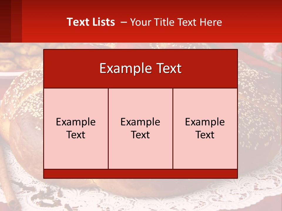 A Plate Of Bread With Tomatoes On Top Of It PowerPoint Template