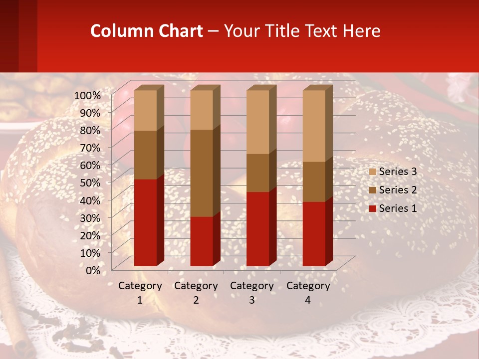 A Plate Of Bread With Tomatoes On Top Of It PowerPoint Template