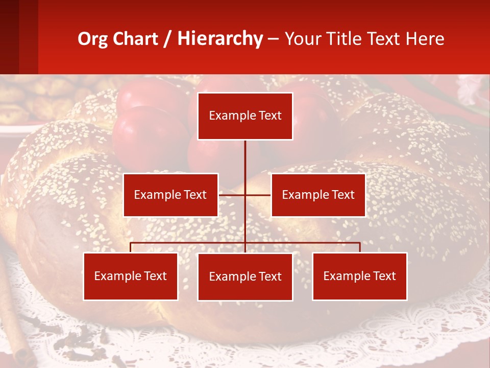 A Plate Of Bread With Tomatoes On Top Of It PowerPoint Template