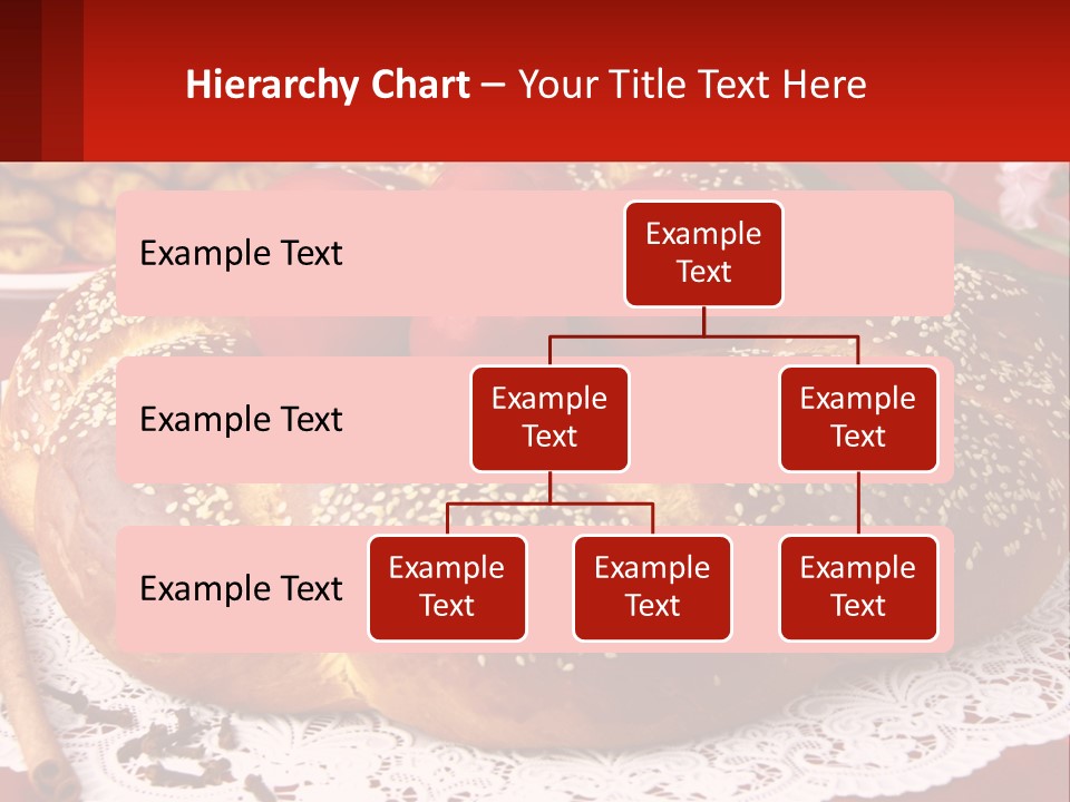 A Plate Of Bread With Tomatoes On Top Of It PowerPoint Template
