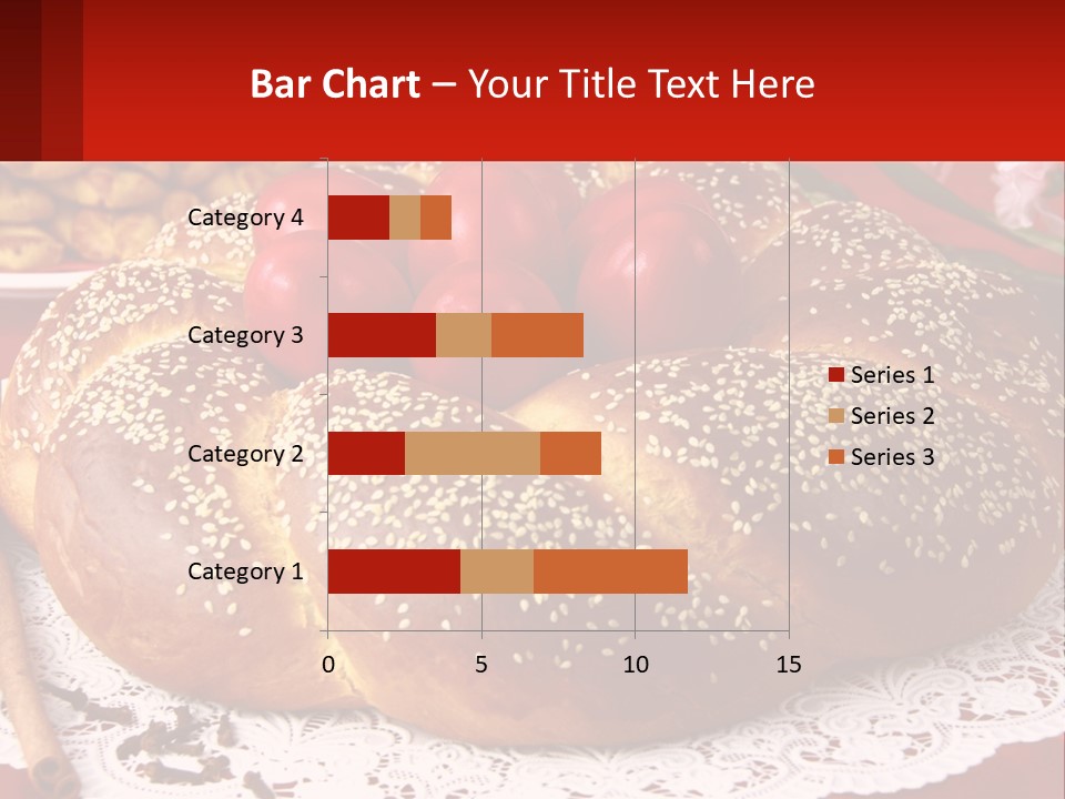 A Plate Of Bread With Tomatoes On Top Of It PowerPoint Template