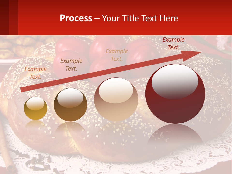 A Plate Of Bread With Tomatoes On Top Of It PowerPoint Template