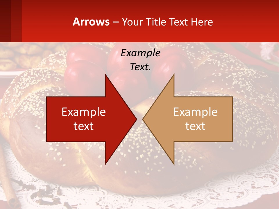 A Plate Of Bread With Tomatoes On Top Of It PowerPoint Template