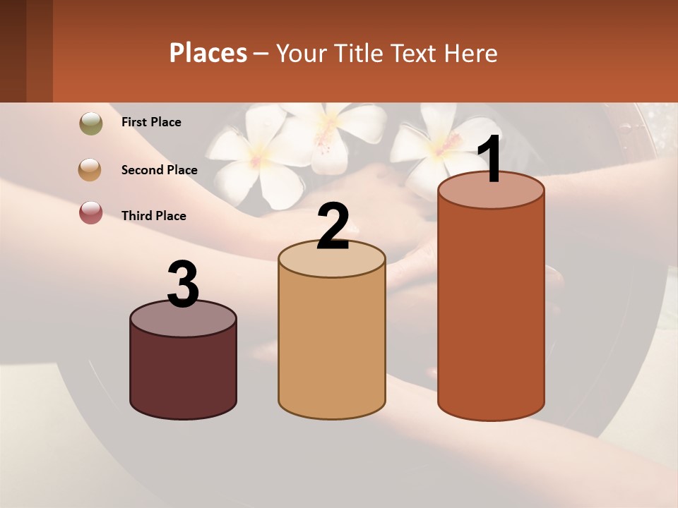 A Group Of People Holding Hands Over A Bowl Of Water With Flowers PowerPoint Template