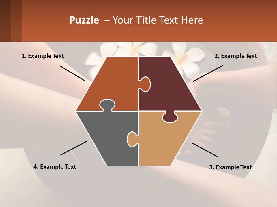 A Group Of People Holding Hands Over A Bowl Of Water With Flowers PowerPoint Template