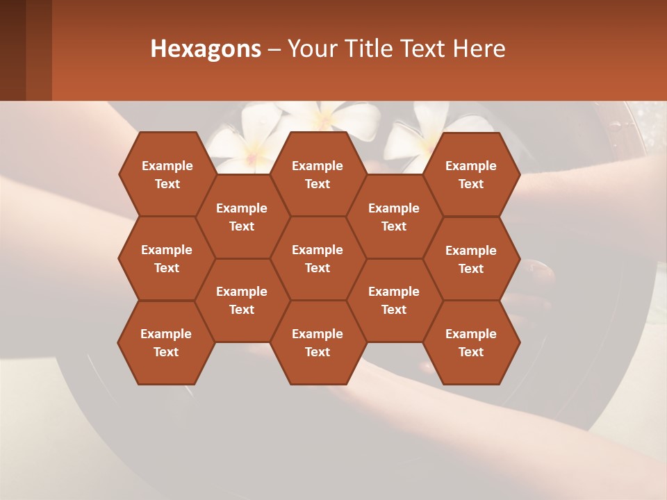 A Group Of People Holding Hands Over A Bowl Of Water With Flowers PowerPoint Template