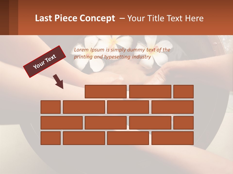 A Group Of People Holding Hands Over A Bowl Of Water With Flowers PowerPoint Template