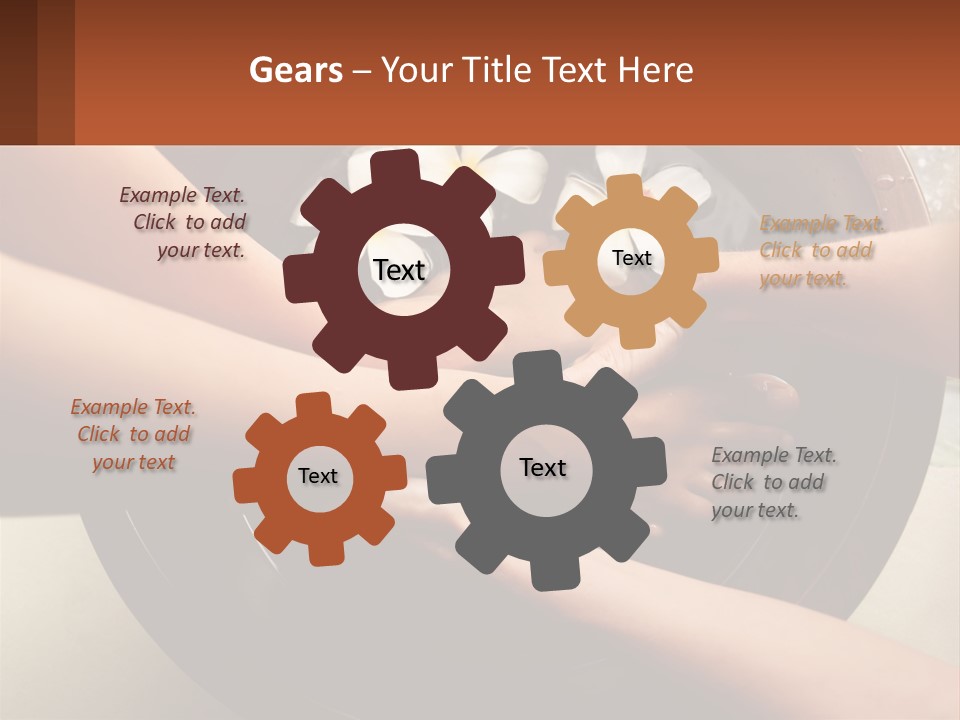 A Group Of People Holding Hands Over A Bowl Of Water With Flowers PowerPoint Template