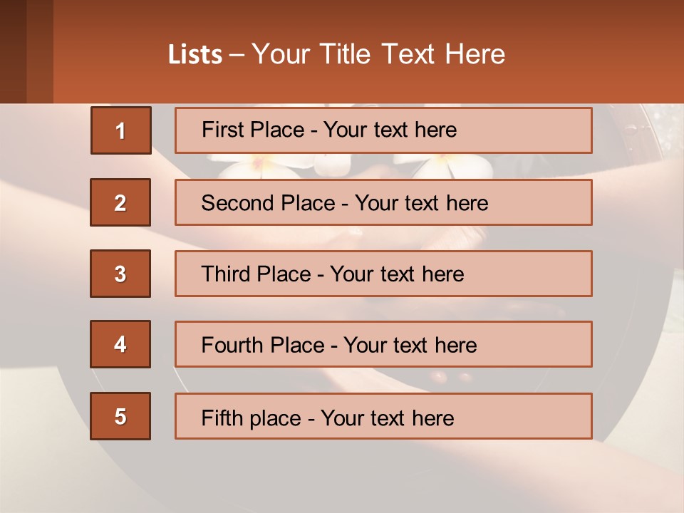 A Group Of People Holding Hands Over A Bowl Of Water With Flowers PowerPoint Template