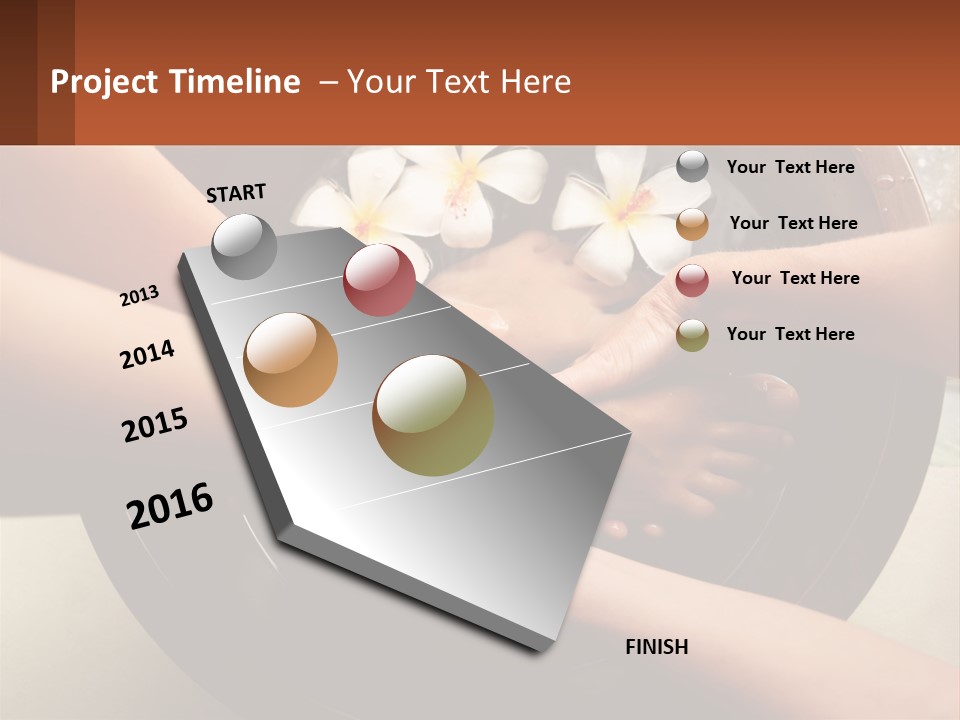 A Group Of People Holding Hands Over A Bowl Of Water With Flowers PowerPoint Template