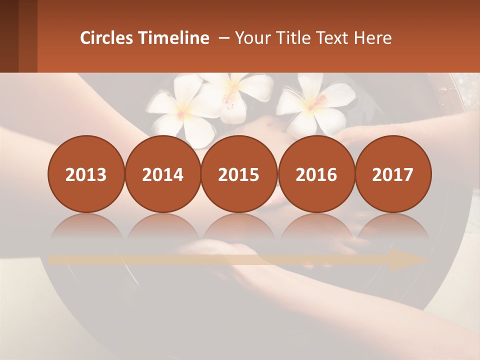 A Group Of People Holding Hands Over A Bowl Of Water With Flowers PowerPoint Template