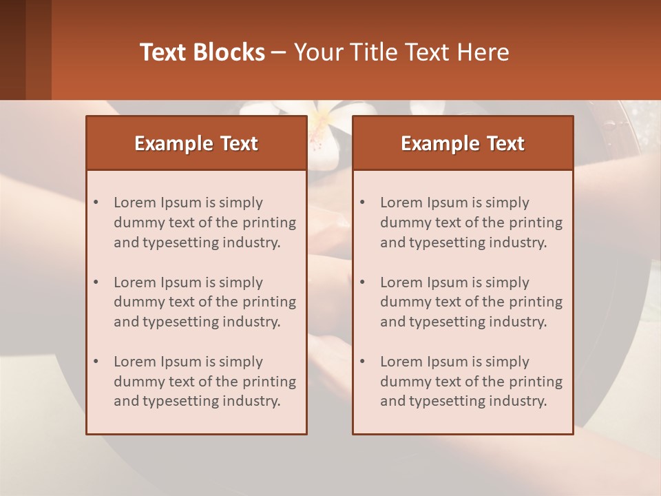 A Group Of People Holding Hands Over A Bowl Of Water With Flowers PowerPoint Template