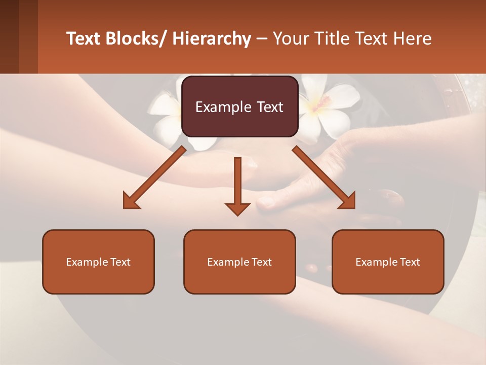 A Group Of People Holding Hands Over A Bowl Of Water With Flowers PowerPoint Template