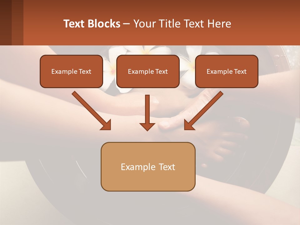 A Group Of People Holding Hands Over A Bowl Of Water With Flowers PowerPoint Template