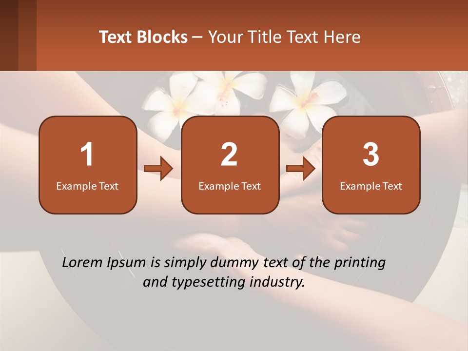 A Group Of People Holding Hands Over A Bowl Of Water With Flowers PowerPoint Template