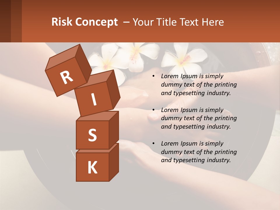 A Group Of People Holding Hands Over A Bowl Of Water With Flowers PowerPoint Template