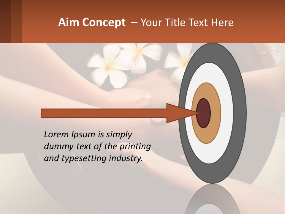 A Group Of People Holding Hands Over A Bowl Of Water With Flowers PowerPoint Template